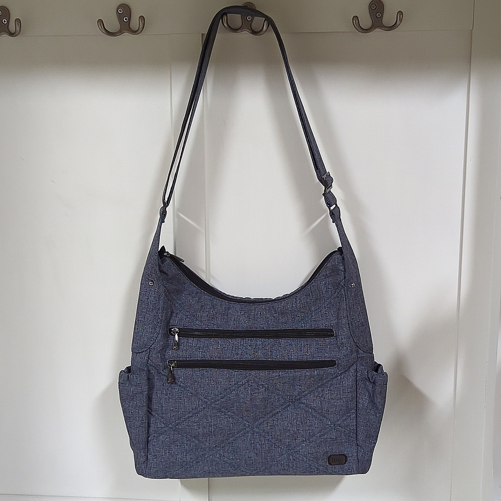 Lug Cable Car Dark Grey with Black Accents - Crossbody or Shoulder Handbag